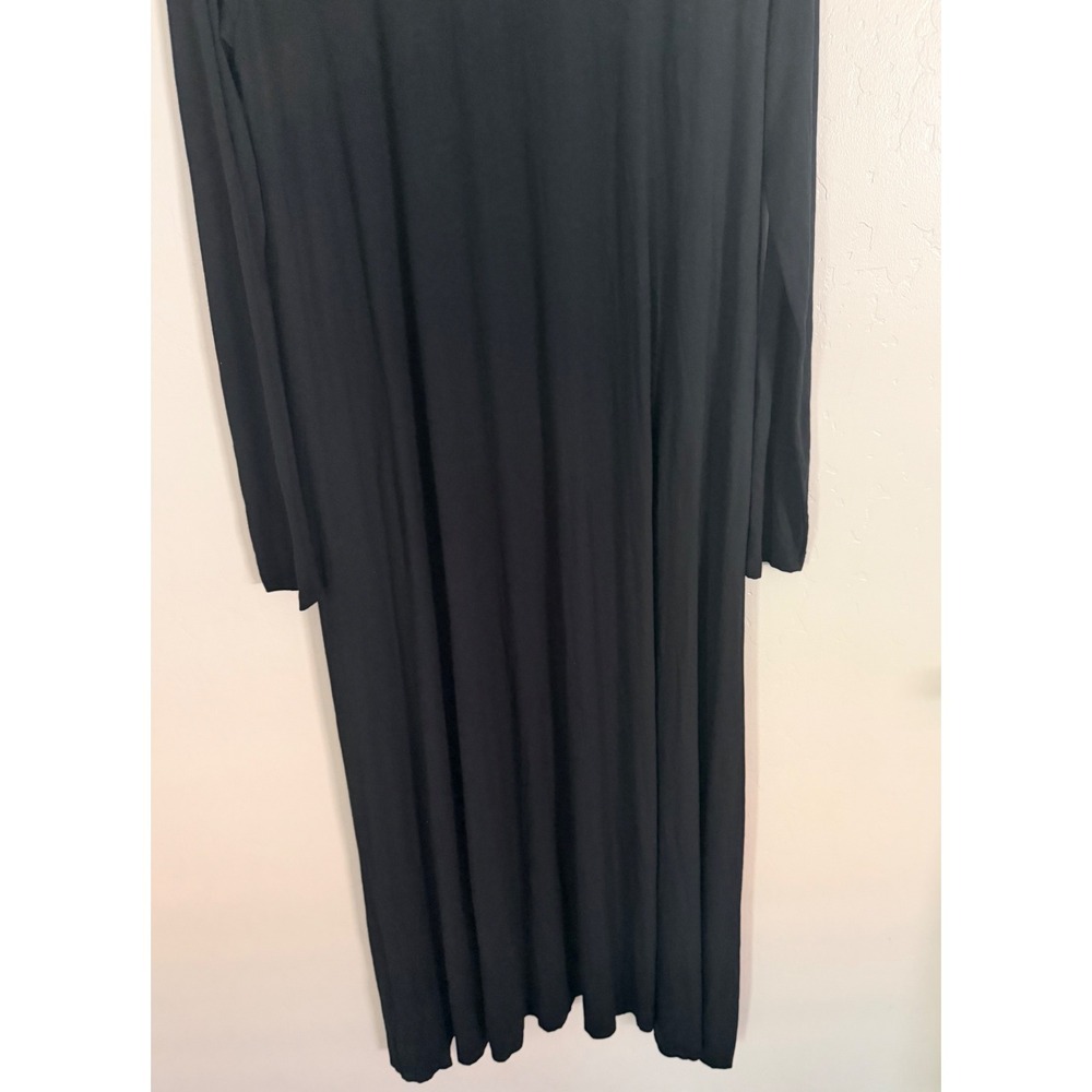 Natural Life Stevie Buttersoft Maxi Dress Black Long Sleeve Flowy XL - Picture 4 of 8